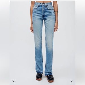 High Rise RE/DONE Straight jeans Indigo Opal
